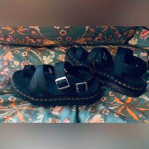 Dr. Martens Black Strappy Sandals